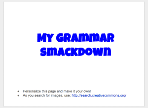 Grammar Smackdown Cover